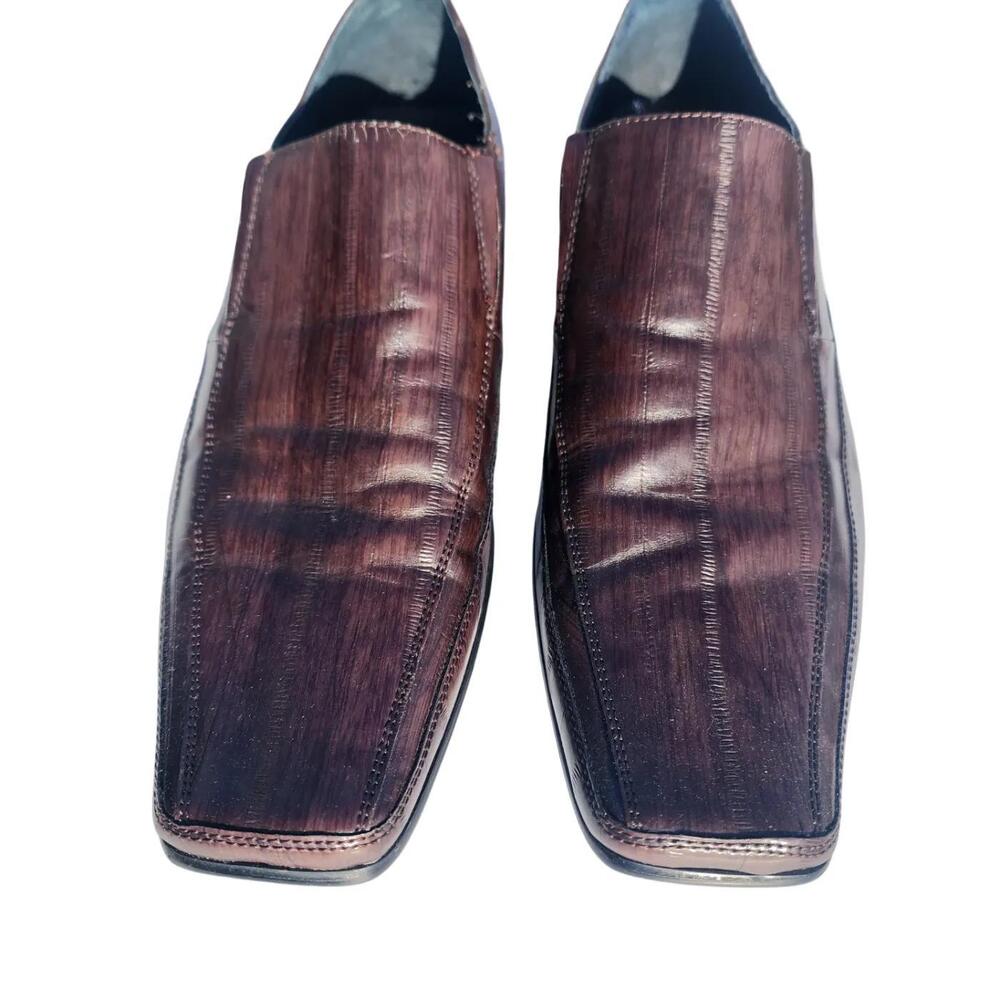 ALDO. Brown, Dress Shoes Square Toe Slip On Loafers. Size: 8.5 Men's